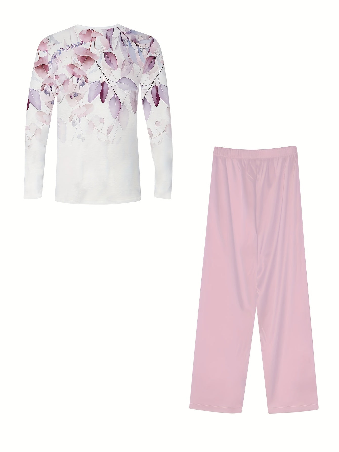 Fashionable, Casual, Fresh, Comfortable, Elegant, Round Neck, Long Sleeved Trousers, Women'S Casual Suit