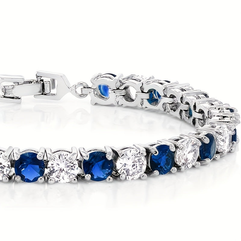 Handmade Luxury 925 Silver Inlaid Moissanite Women's Bracelet Designed By Designers, Perfect for Anniversary Gifts, Suitable for Various Occasions Such As Christmas Parties, Including Exquisite Jewelry Boxes, Silver Bracelet