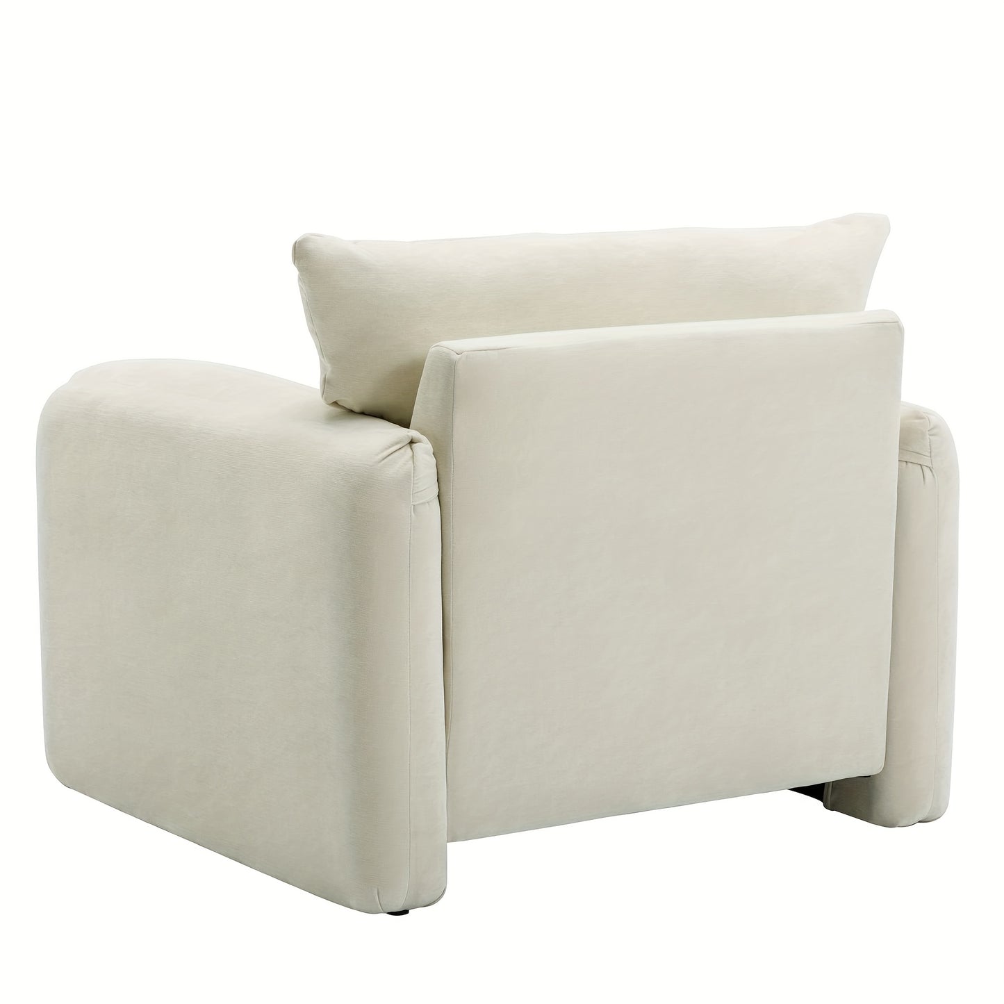 Set Of 2 - Chenille Oversized Armchair, Modern Upholstered Armchair - Modern Accent Chair & Leisure Single Sofa Chair for Living Room, Bedroom, Guest Room Or Balcony, White, Green, Grey