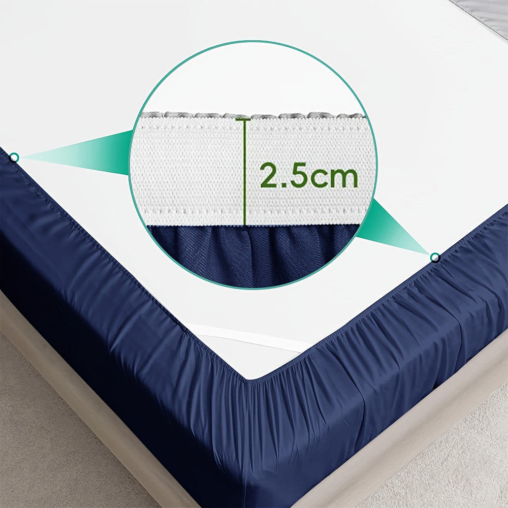 4pcs Cooling Bamboo Blend Bed Sheet Set, Deep Pocket 20" Bed Sheet, Creating A Five Star Hotel Like Luxurious Experience, Deep Pockets (Up To 20"), Wrinkle, Fade, Fitted Sheet+Flat Sheet+Pillowcase