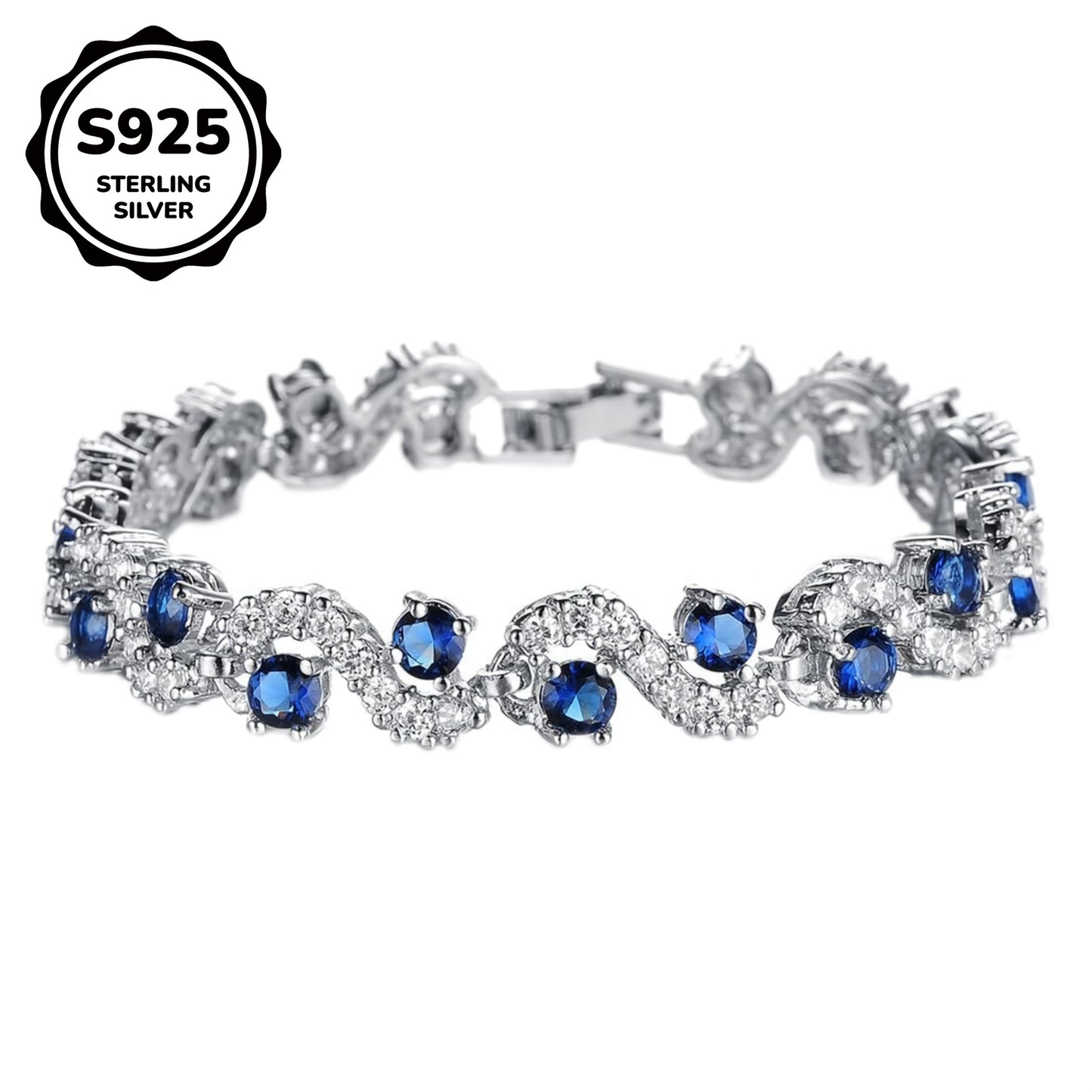A Fashionable Women's Bracelet, 925 Silver, Girl's Gift, Fashionable, Classic And Gorgeous Versatility, The Perfect Gift for Friends, Family, Partner's Birthdays, Anniversaries, And Any Holiday. Comes with A Beautiful Gift Bo