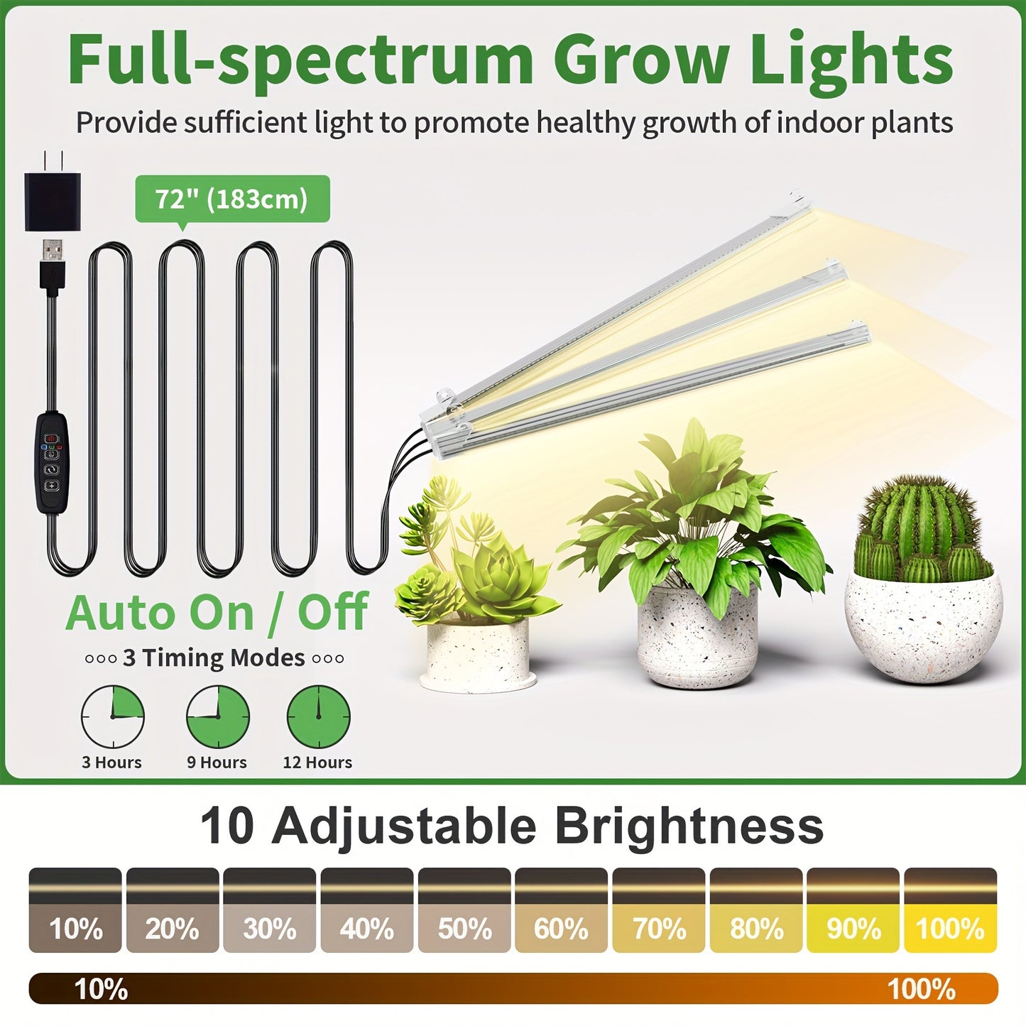 Plant Stand Indoor With Grow Light, 8 Tiered Metal Plant Shelf Indoor, 65'' Tall Plant Stands For Indoor Plants Multiple, Flower Stands For Indoor Plants Living Room, Patio, Balcony 1 Pack