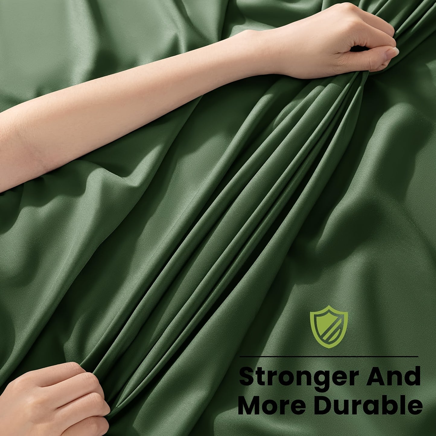 6pcs Bamboo Sheet Set - 100% Viscose Derived From Bamboo - Extra Deep Pocket Sheets Fits 18"-24" Thick Mattress - Cooling & Breathable Bed Sheets - Hotel-Quality Bedding Set