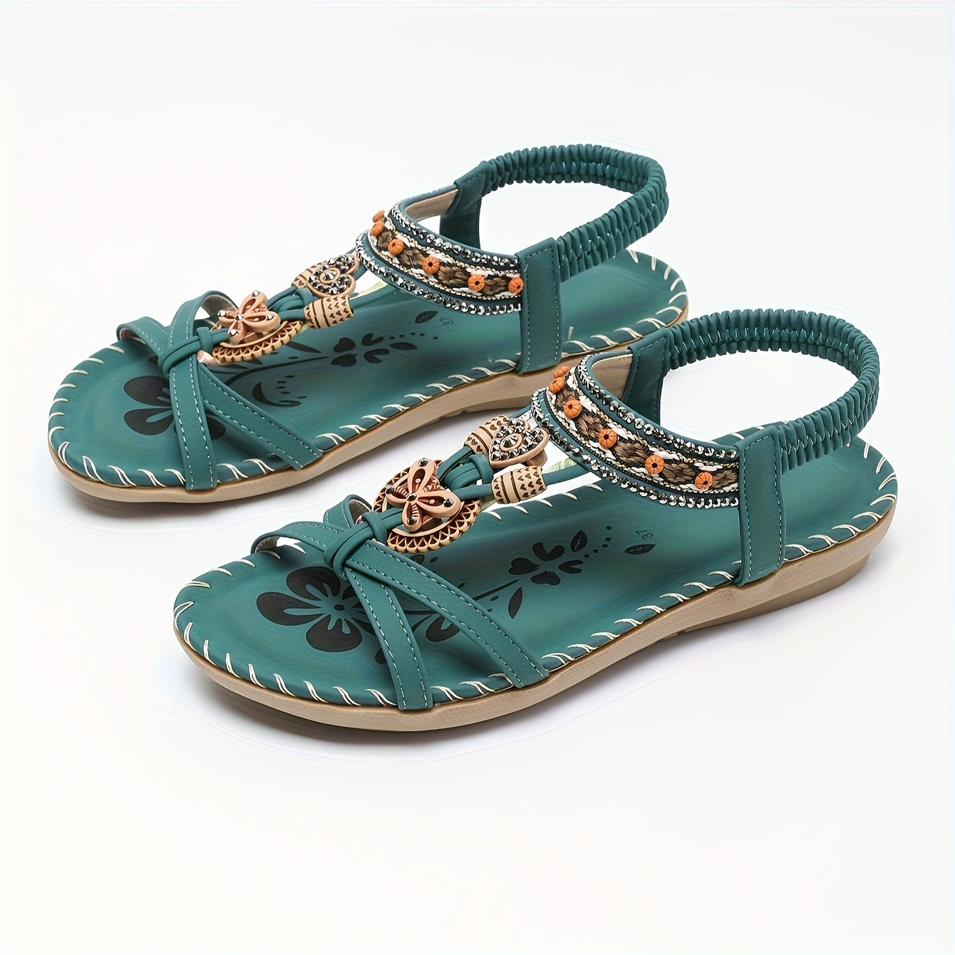 New Summer Bohemian Style Sandals, Women's Fashionable and Comfortable Versatile Outdoor Slippers, Beach Flip-Flops