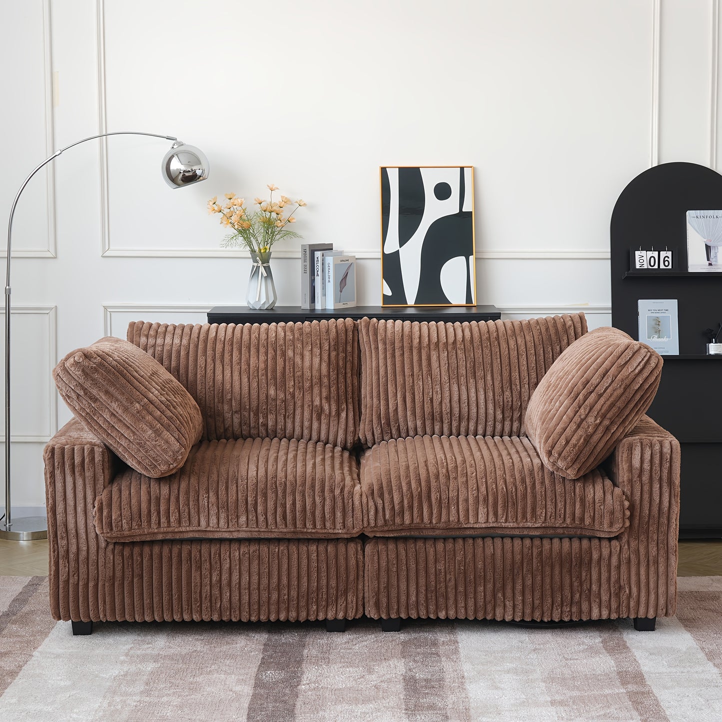 Modern Convertible Sleeper Sectional Sofa - Modular Living Room Couch with Washable Covers, Deep Seat Sleeper Sofa Bed, Space-Saving Design for Apartments, Lofts, Guest Rooms - No Assembly Required, Easy-Clean Fabric Upholste