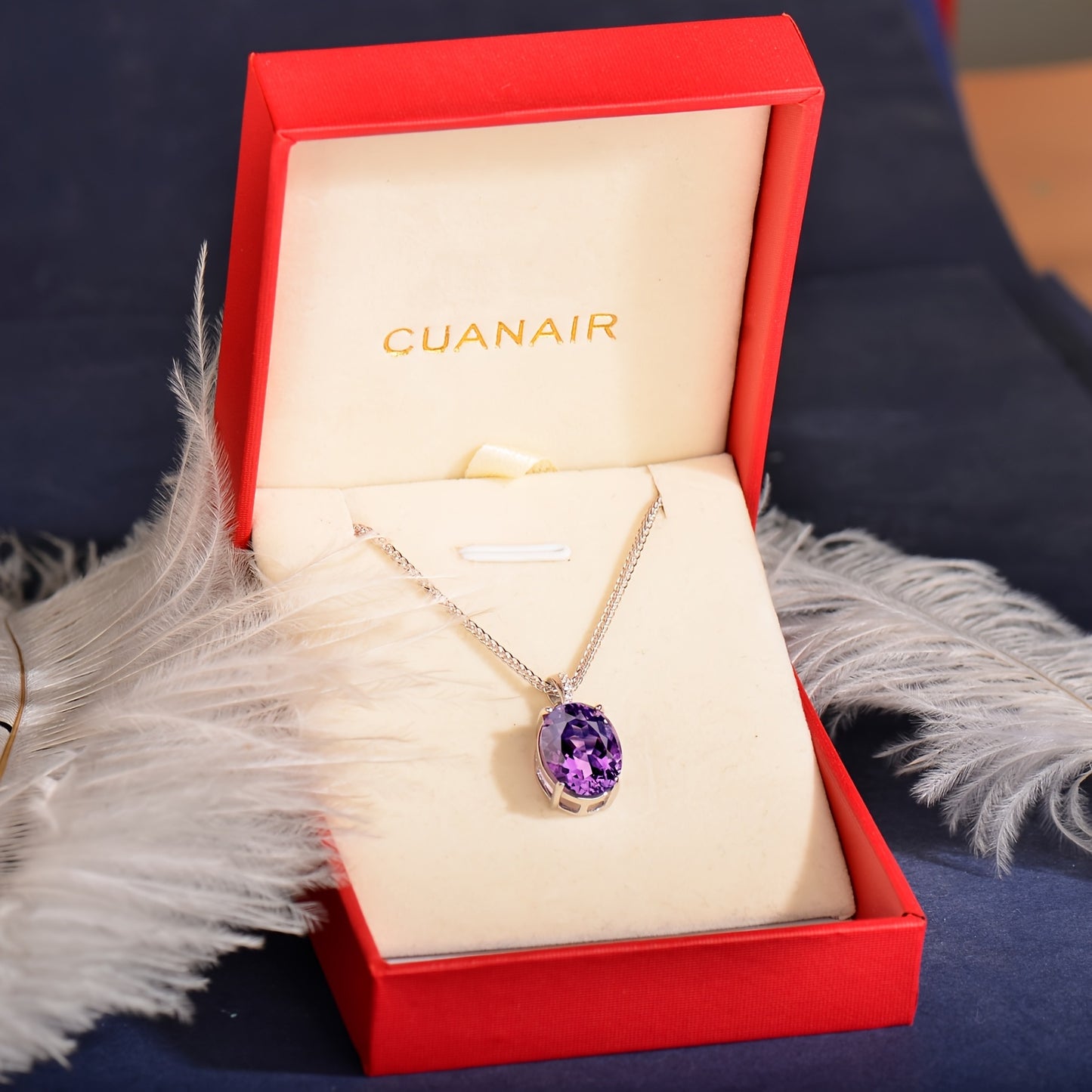 925 Silvery Natural Amethyst Pendant, with 925 Silvery Necklace, Suitable for Women, Simple and Elegant, Exquisite and Fashionable Necklace, Elegant, Temperament, High-end, Holiday Gift, Valentine'S Day Gift, Mother'S Day Gif