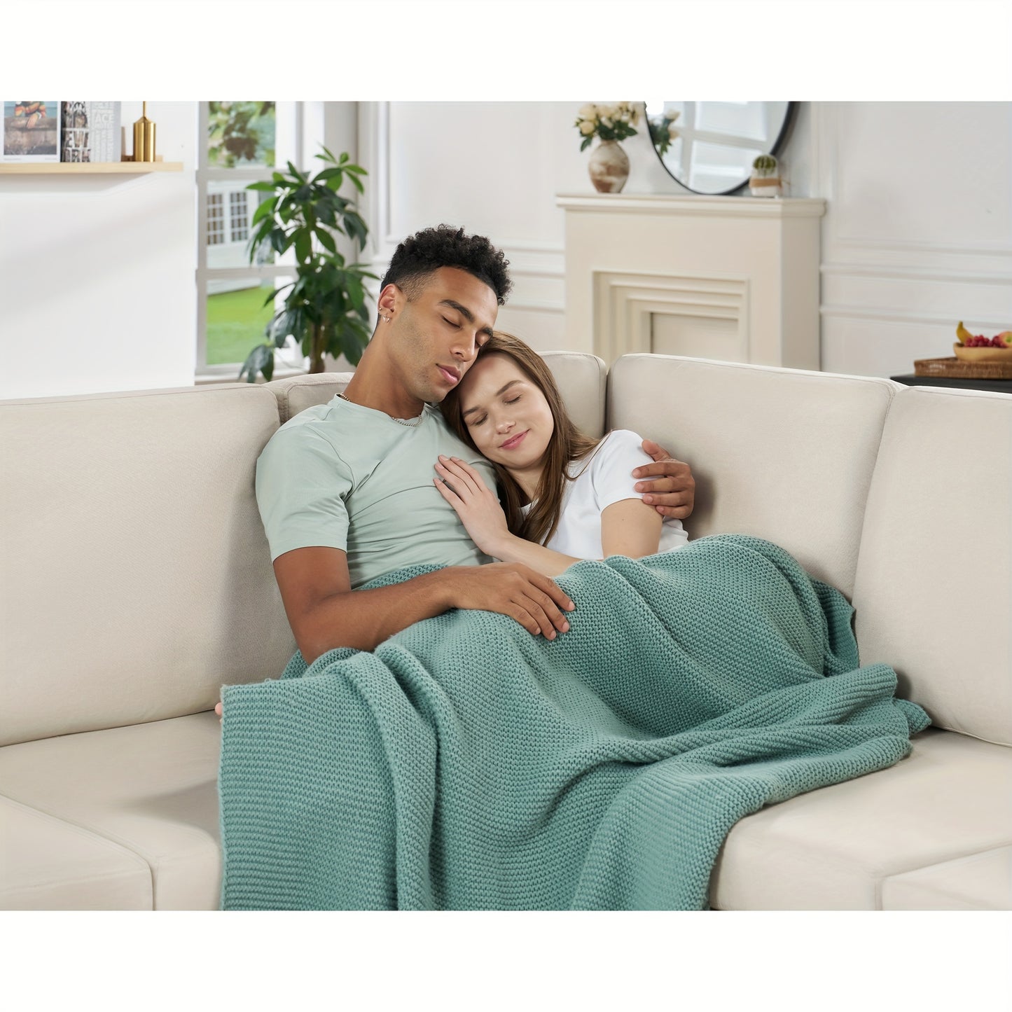 L-Shaped Sleeper Sofa, 85-Inch Beige Linen Fabric Sofa Bed With Pull-Out Bed And Storage Seat For Apartment Living Room, Corner Sectional Couch