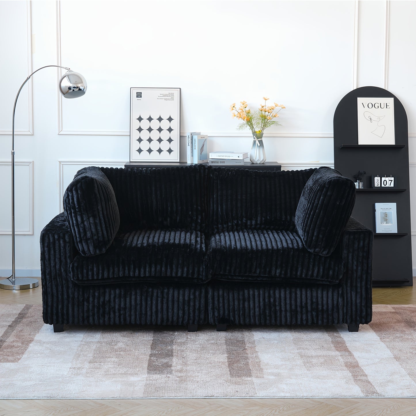 Modern Convertible Sleeper Sectional Sofa - Modular Living Room Couch with Washable Covers, Deep Seat Sleeper Sofa Bed, Space-Saving Design for Apartments, Lofts, Guest Rooms - No Assembly Required, Easy-Clean Fabric Upholste