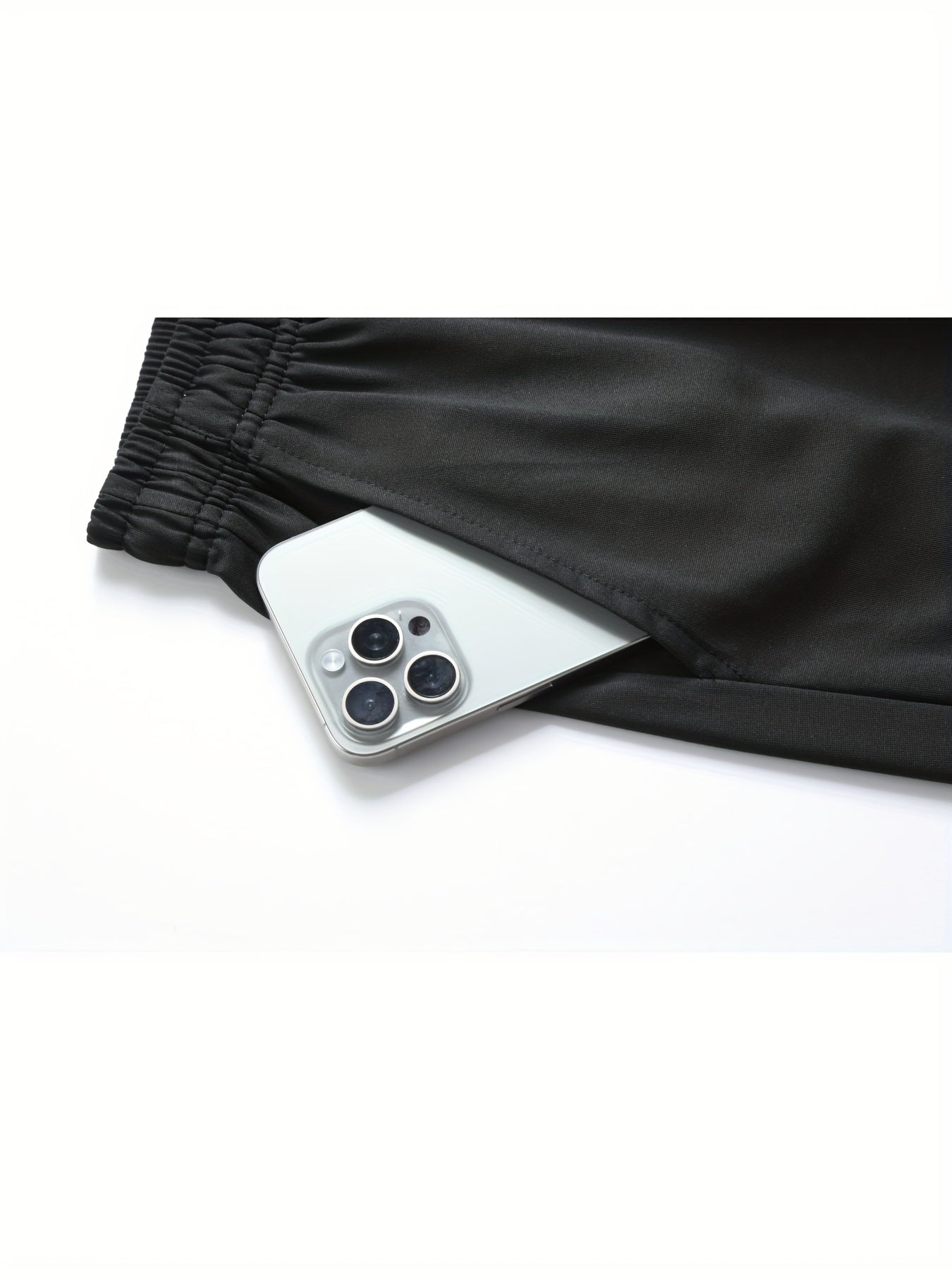 3pcs Women's Summer Casual Pants - Quick-Dry Breathable Polyester-Spandex Blend, Elastic Drawstring Waist with Side Pockets, Solid Color Running Workout Leggings, Smooth Texture Fabric for & Casual Wear, Clothes, Flattering F