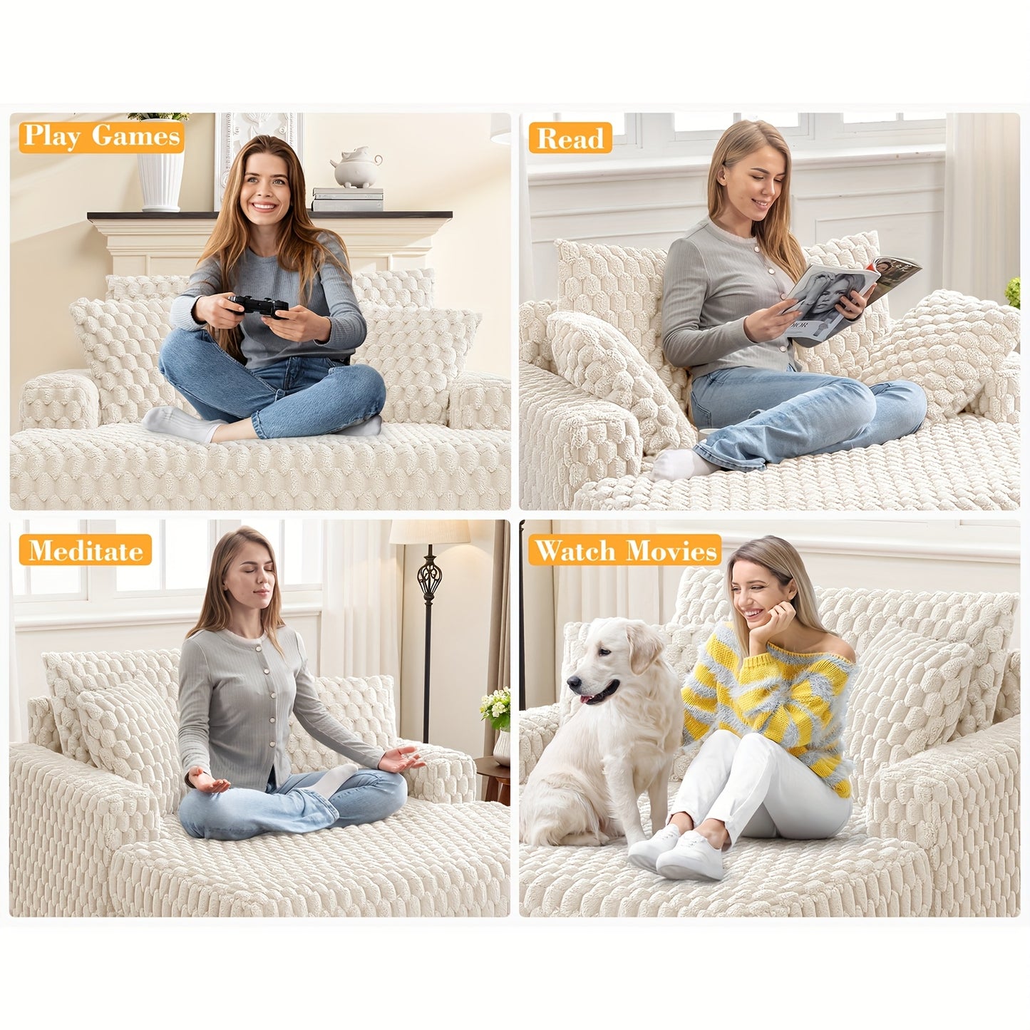 Actflame 53" Sleeper Sofa Bed, Modern Velvet Futon Couch, Loveseat For Living Room Apartment Modern Lounge Furniture For Living Room