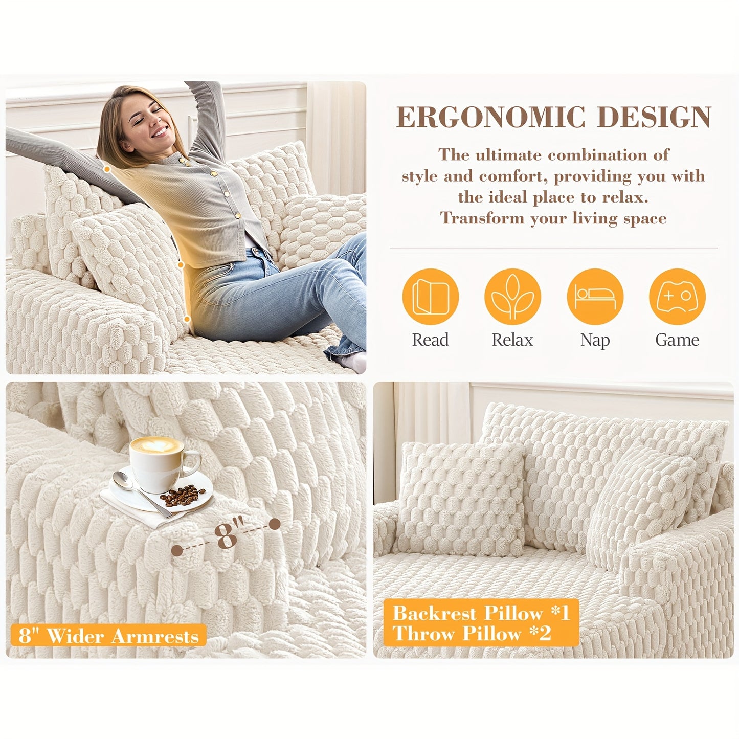 Actflame 53" Sleeper Sofa Bed, Modern Velvet Futon Couch, Loveseat For Living Room Apartment Modern Lounge Furniture For Living Room