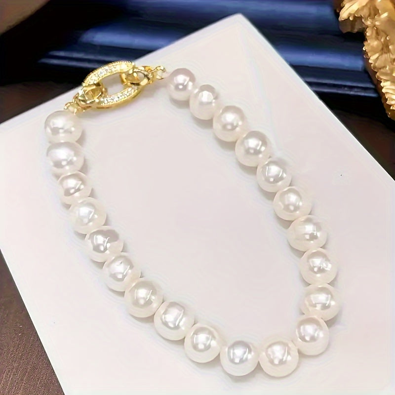 An Elegant High-quality Freshwater Women's Bracelet, Bracelet, Girls Jewelry, Everyday Everything, Cheap Girls' Items, Suitable for Mother's Day, Valentine's Day, Birthday Anniversary for Mom, Girlfriend, Friends The Perfect