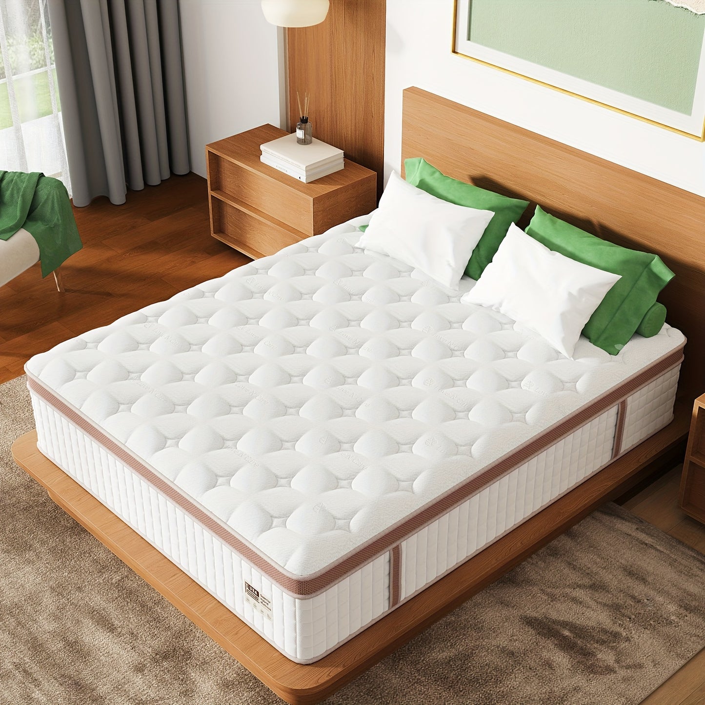 Queen King Mattress 12 Inch 14 Inch Superior Firm Hybrid Mattress In A Box - Euro Top Luxury Mattress-Gel Memory Foam And Innerspring Hybrid Mattress For Motion Isolation, Edge Support, 365-nights Trail