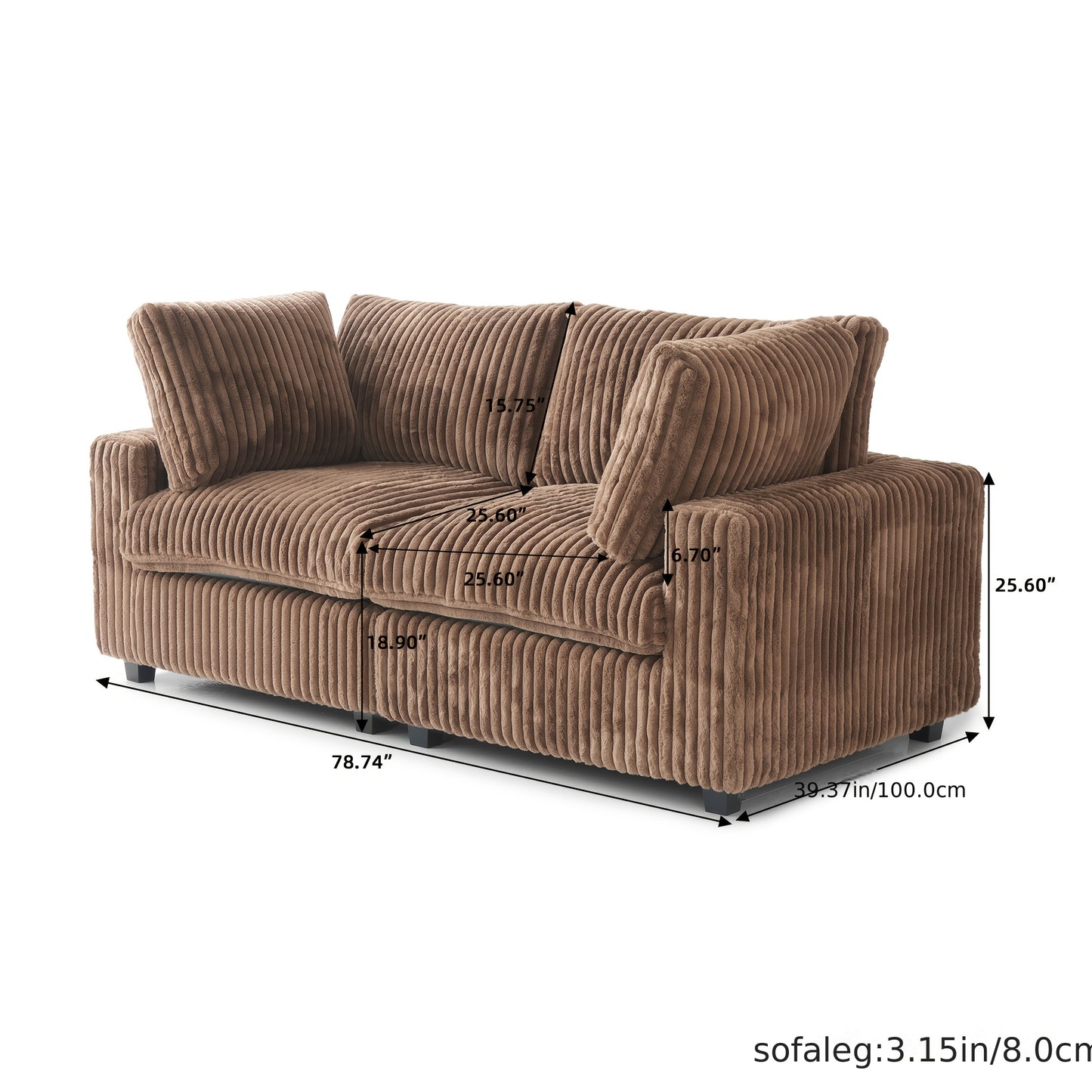 Modern Convertible Sleeper Sectional Sofa - Modular Living Room Couch with Washable Covers, Deep Seat Sleeper Sofa Bed, Space-Saving Design for Apartments, Lofts, Guest Rooms - No Assembly Required, Easy-Clean Fabric Upholste