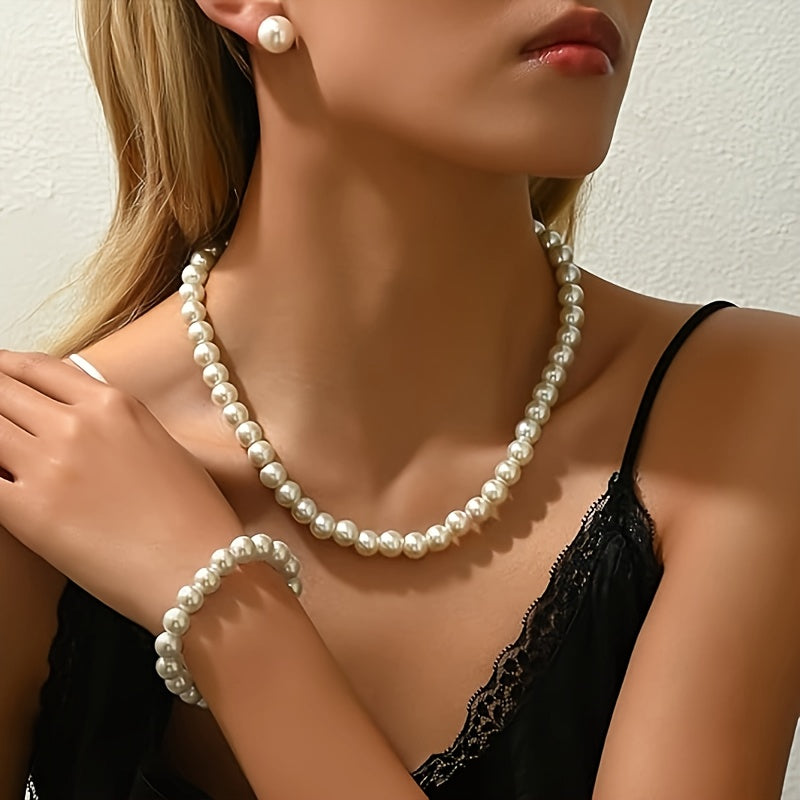 925 Sterling Silvery Chain Freshwater Pearls Necklace, Set With Lustrous White Freshwater Pearls, Elegant And Luxurious, Wedding Bridal Bridesmaid Jewelry/ Birthday Gift/ Anniversary Gift, Jewelry For Teenager, Cheap Girl Stu