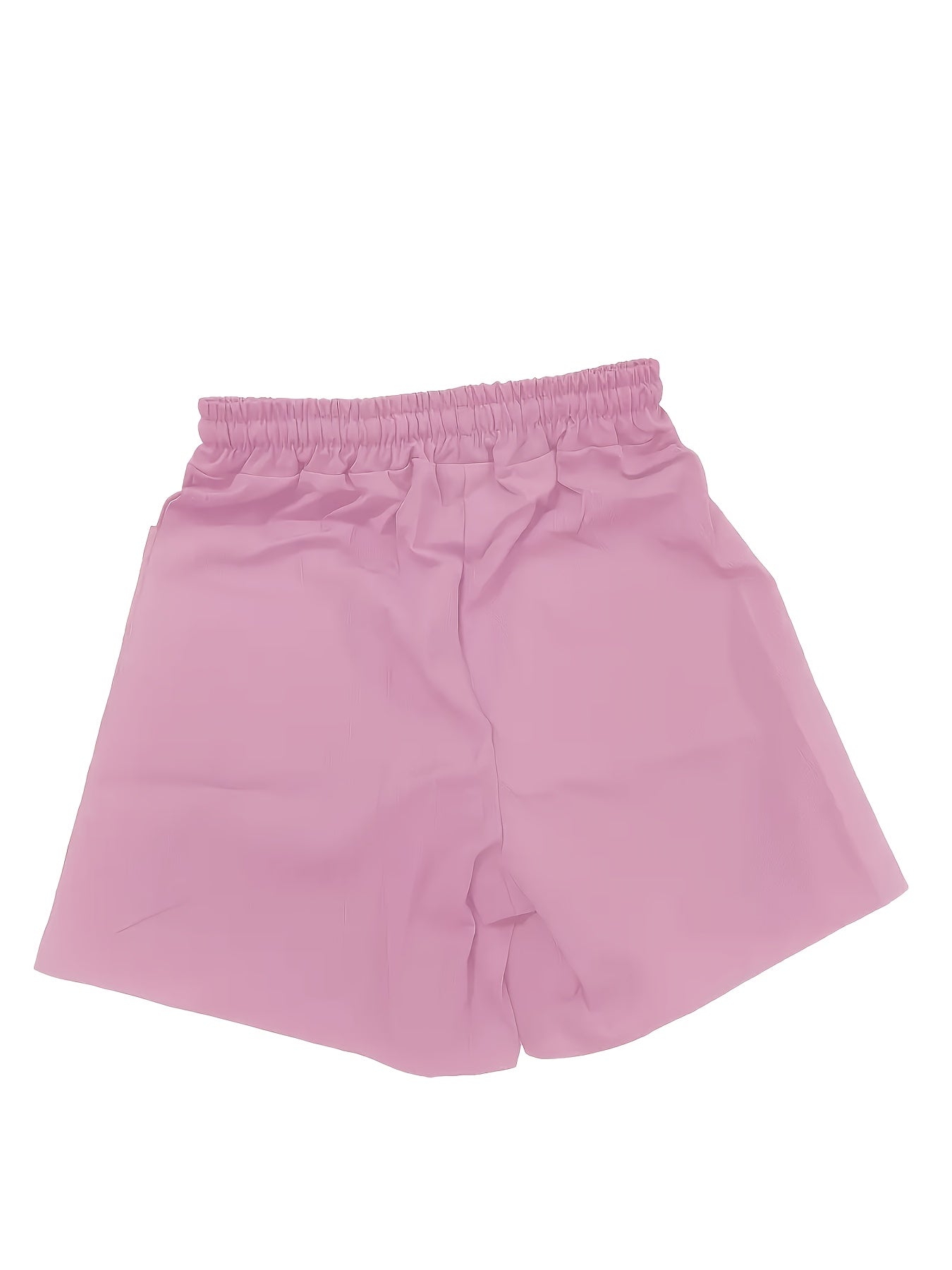 [3pcs Stretchy Shorts] 3pcs High-Waisted Stretchy Women's Athletic Shorts | Solid Color, Pockets, Perfect for Summer Activities | Functional Fashion, Glossy Fabric