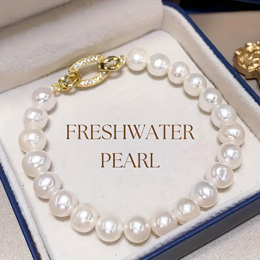 An Elegant High-quality Freshwater Women's Bracelet, Bracelet, Girls Jewelry, Everyday Everything, Cheap Girls' Items, Suitable for Mother's Day, Valentine's Day, Birthday Anniversary for Mom, Girlfriend, Friends The Perfect
