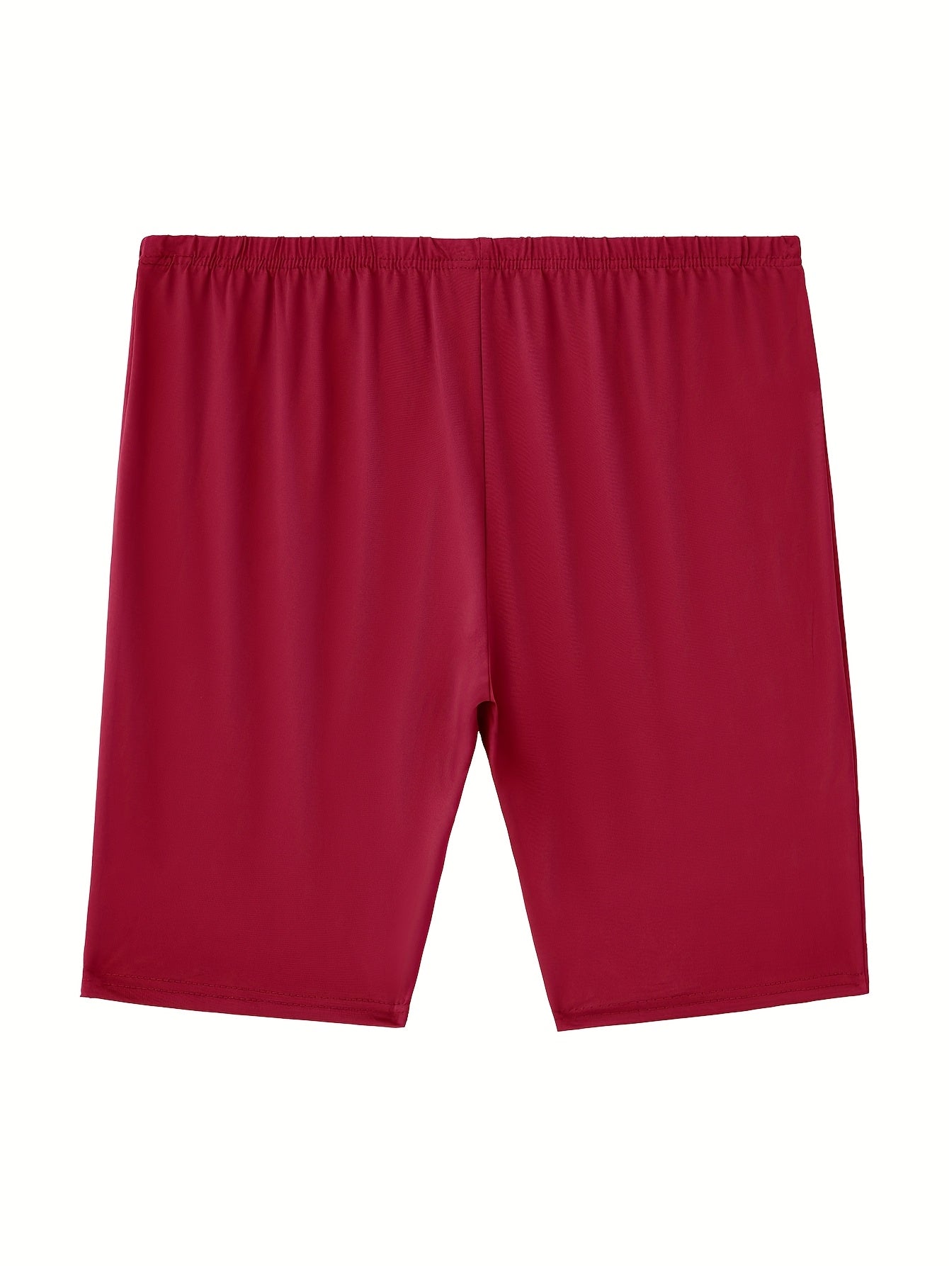 4pcs Plus Size Women'S High Waisted Shorts - Stretchy, Button-Decorated, Casual Capri Pants for Fitness, Yoga, Running - Ideal for Everyday, Holiday Wear, Holiday Wear|Casual Capri Pants|Stretchy Material
