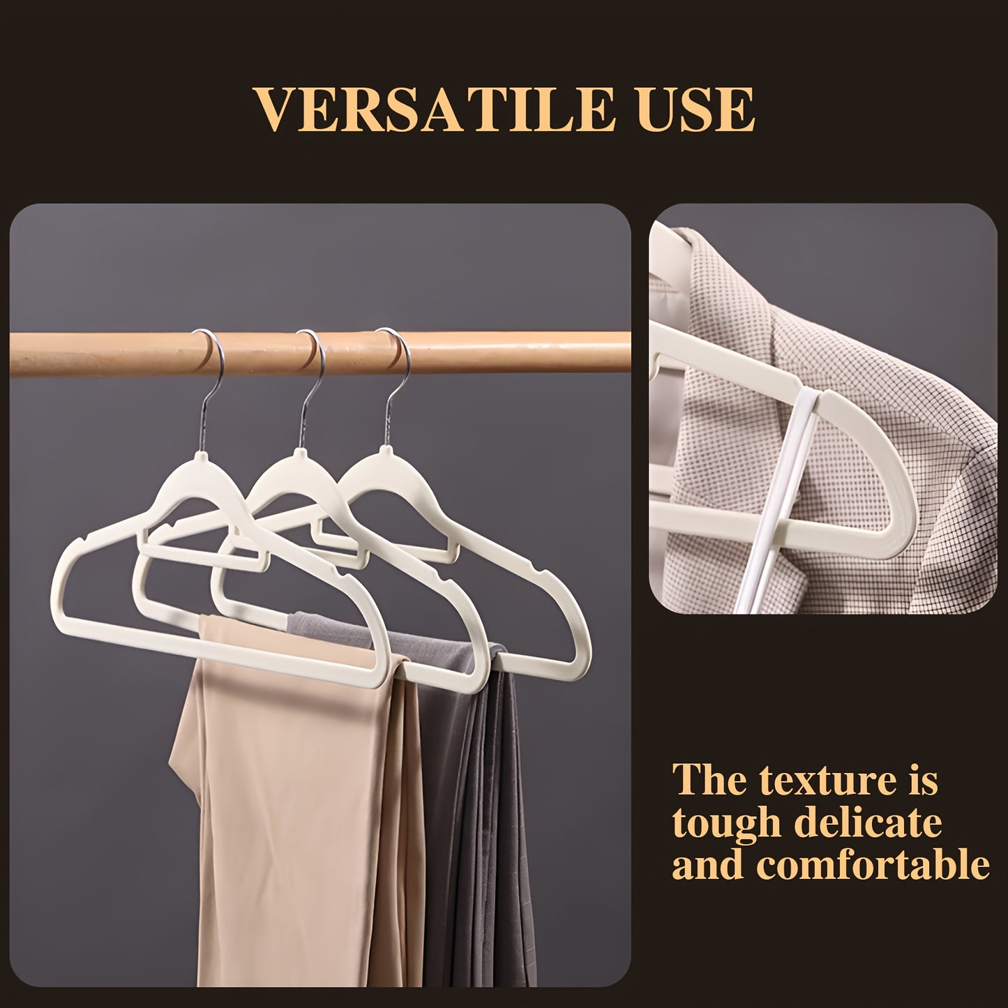 30/50/100Pack Velvet Hangers - 360° Swivel Hook, Space Saving Felt Hangers for Suit Hangers - Felt Hangers for Coats, Pants & Dress Clothes Non Slip Clothes Hanger Set Heavy Duty Coat Hangers Pants Hangers