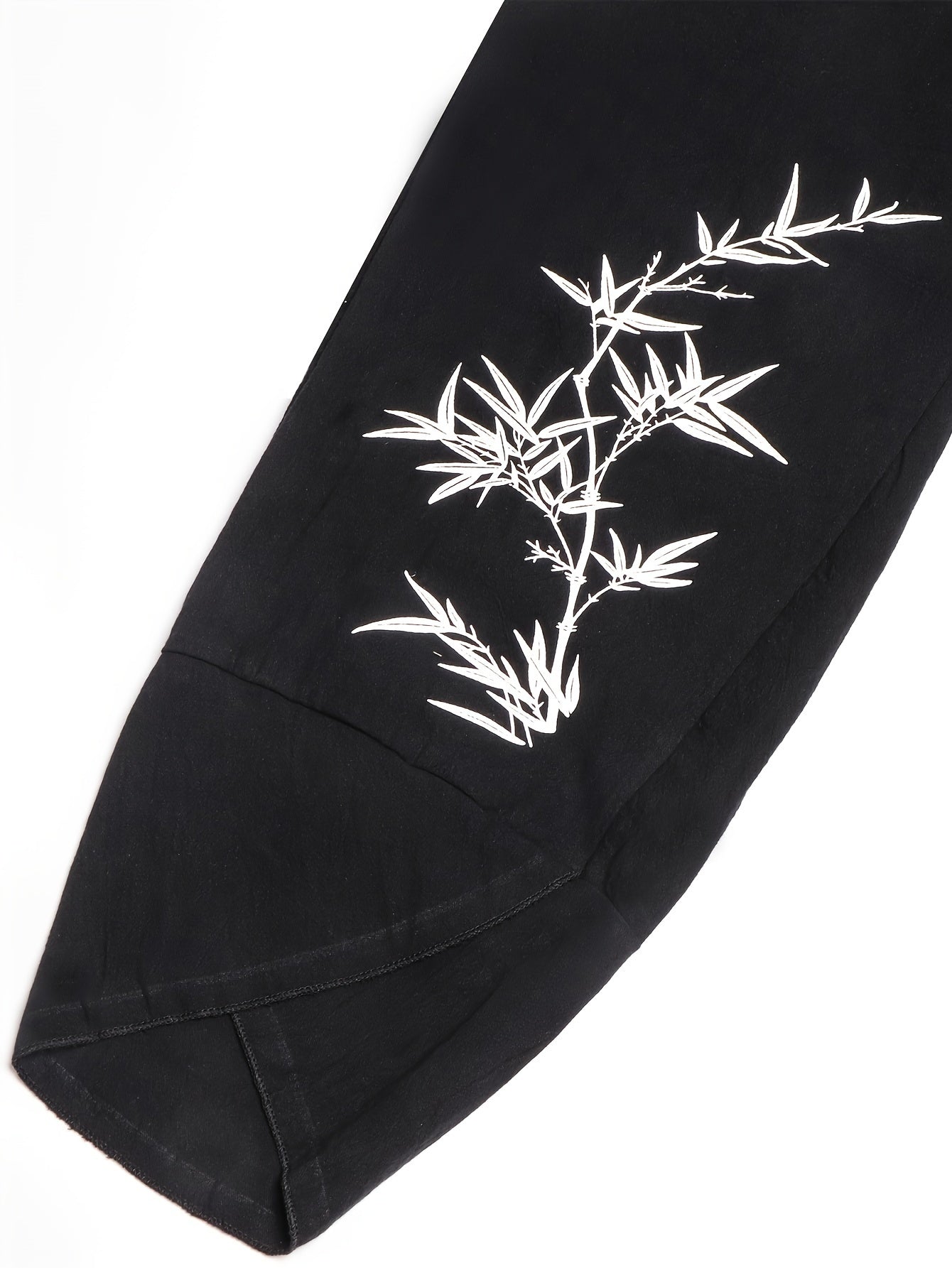Vacation Trendy Super Popular Casual Elastic Waist Simple Slant Pocket Print Nine-Pants Women's Clothing