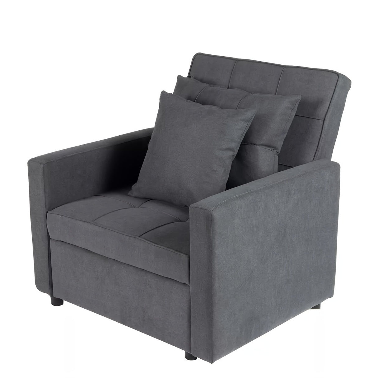 Sofa Bed Chair 3-in-1 Convertible Chair Bed, Lounger Sleeper Chair, Single Recliner For Small Space With Adjustable Backrest