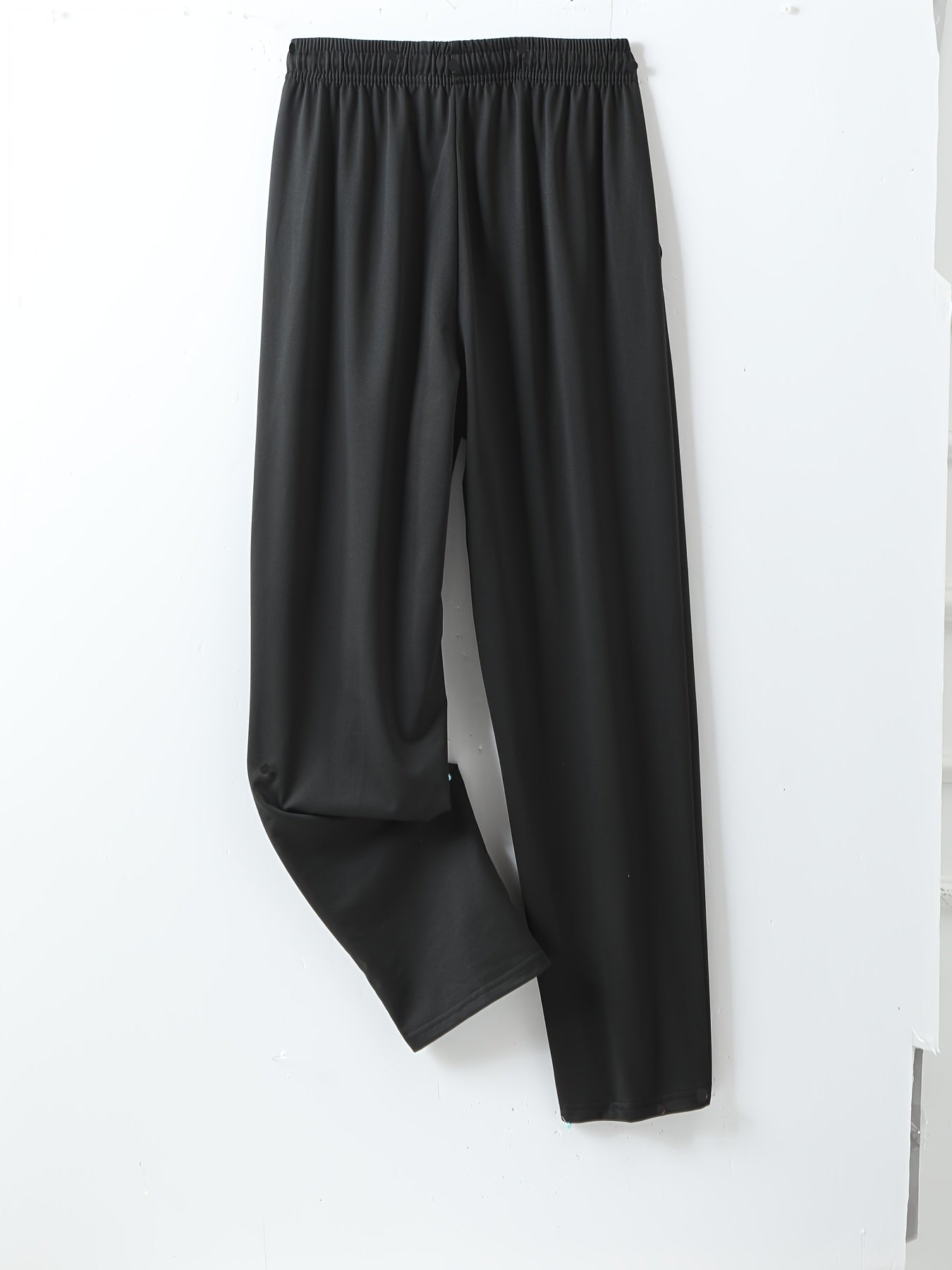 3pcs Women's Summer Casual Pants - Quick-Dry Breathable Polyester-Spandex Blend, Elastic Drawstring Waist with Side Pockets, Solid Color Running Workout Leggings, Smooth Texture Fabric for & Casual Wear, Clothes, Flattering F